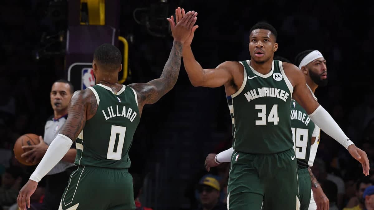 Giannis Antetokounmpo on chemistry with Damian Lillard: ‘Is there a higher-scoring duo?’