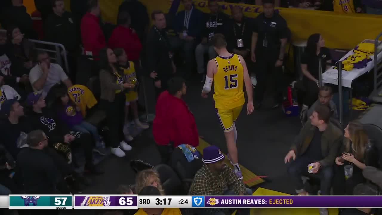 Lakers’ Austin Reaves receives first-ever ejection for shouting too many F-bombs