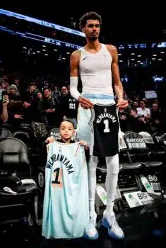 Spurs Victor Wembanyama Jersey Swapped With Young Fan Sells For $73K At Auction