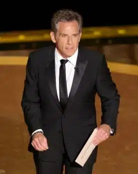 Ben Stiller Tweets About Knicks OT Win While Presenting At The 2025 Oscars Academy Awards