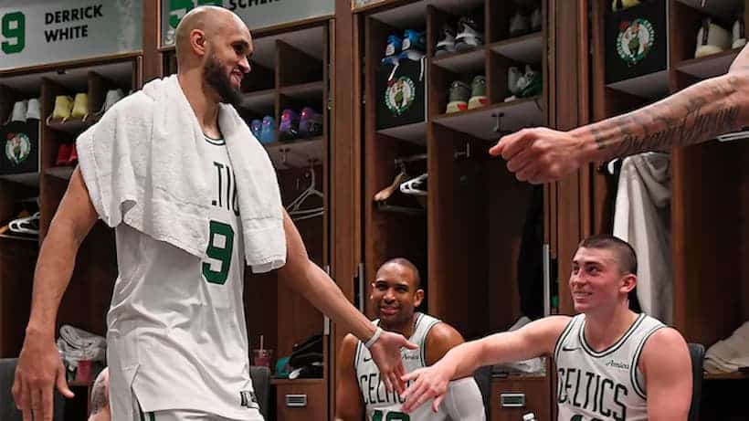 Boston’s Derrick White and Payton Pritchard made NBA and team history on Wednesday night