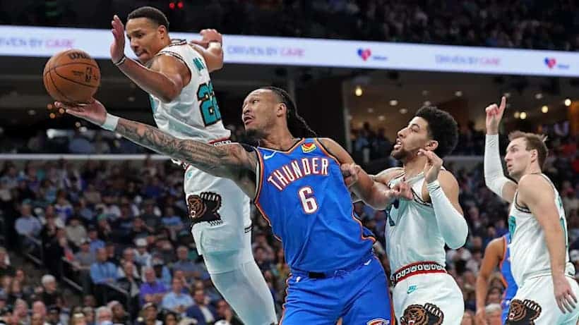 NBA SGP Picks March 27: Grizzlies vs. Thunder Parlay Bet With +375 Odds