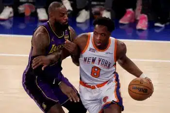 Knicks vs. Lakers pic