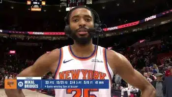 Mikal Bridges Knicks pic