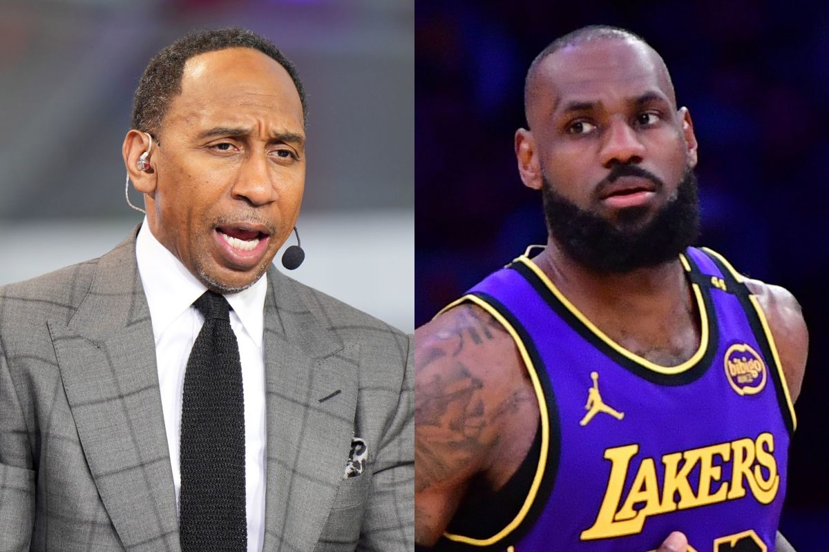 LeBron confronts Stephen A. Smith at Lakers-Knicks about Bronny James comments